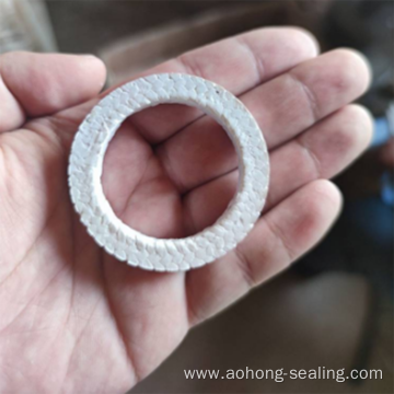 High Quality White Pure Ptfe Gland Packing Ring